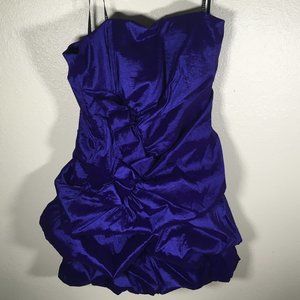 MASQuerade Purple-ish blue Pick Up Prom Dress